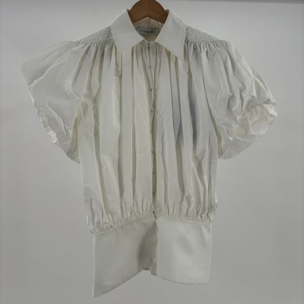 Lanvin White Cotton Top